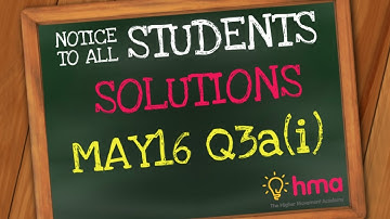 CSEC Additional Mathematics May 2016 Qu 3ai)