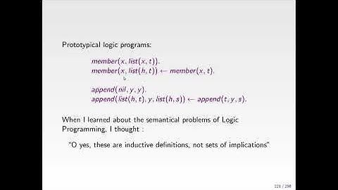 Marc Denecker - On the informal semantics of KR languages and the case of logic programming (part 2)
