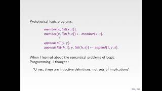 Marc Denecker - On the informal semantics of KR languages and the case of logic programming (part 2)