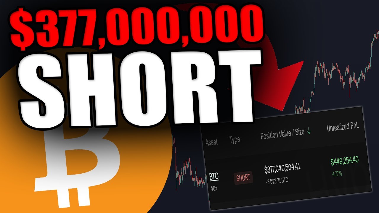 WTF! THE BITCOIN WHALE JUST WENT FULL BEAR.. MASSIVE SHORT POSITION NOW!