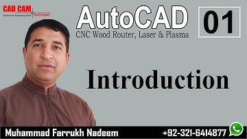 AutoCAD Introduction (AutoCad Lecture 1) by M. Farrukh Nadeem | CAD CAM Gateway