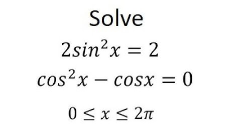 Grade 12 Advanced Functions - Solving Quadratic Trig Equation (ch 7.6)