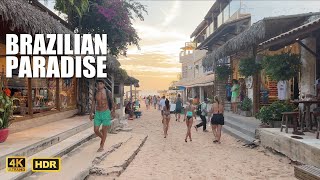 Jericoacoara, Brazil  Sandy Streets Stunning Golden Hour Walk ☀ 2023 4K HDR Walking Tour