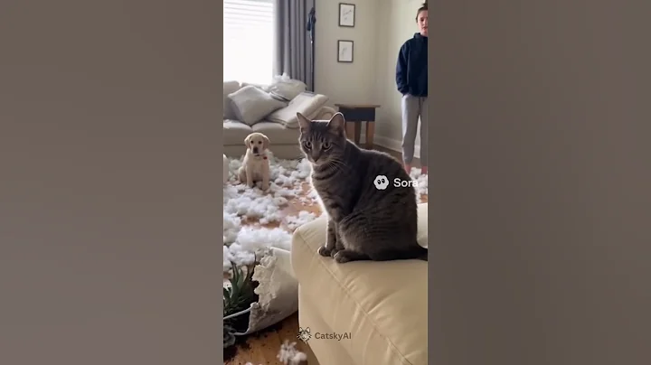 Cats blaming dogs 🐈🐶 #cats #dogs #funnyanimals