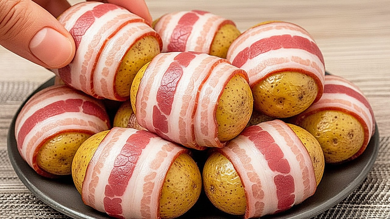 Этот рецепт знают немногие! Простое блюдо на ужин! Картошка, запеченная с беконом.