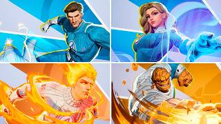 Marvel Rivals - NEW The Fantastic Four FIRST STEPS Skins, Emotes & Gameplay Showcase 4K60FPS