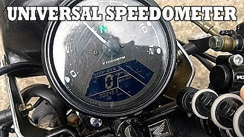Iztoss/Welugnal Universal Speedometer Set Up and Calibration | Cafe Racer Rebuild