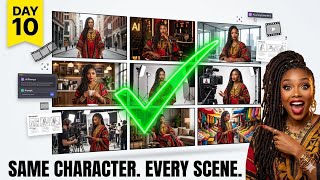 DAY 10: HOW TO CREATE CONSISTENT CHARACTER ACROSS SCENES - LEARN AI FILMMAKING THE EASIER WAY |