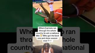 When Carmelo ran through the whole country to win a national title 🏆