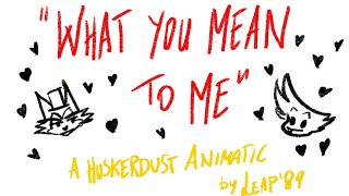 HuskerDust Animatic - What You Mean to Me