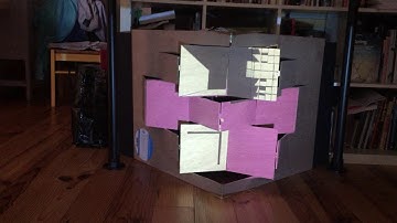 Test for Interactive projection mapping with LeapMotion and folded wood