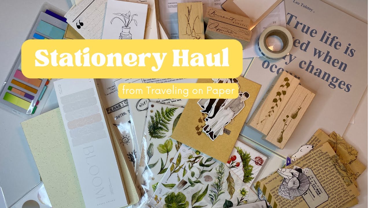 Stationery Haul from Traveling on paper YouTube