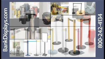Tensabarrier - Lawrence Metal - Stanchions - Queue Line - Bank Displays.mp4