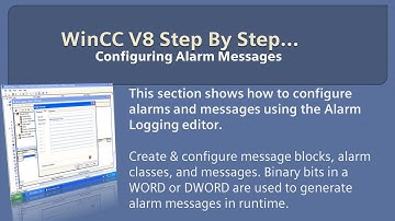 WinCC v8.0 Step By Step 16: Configuring Messages in WinCC Alarm Logging ⚠️ #winccguru