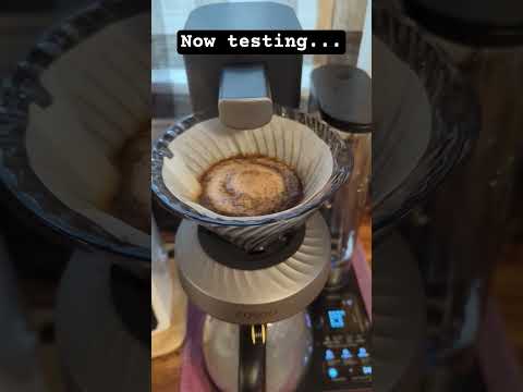 Testing out an auto pour-over coffee maker #coffee