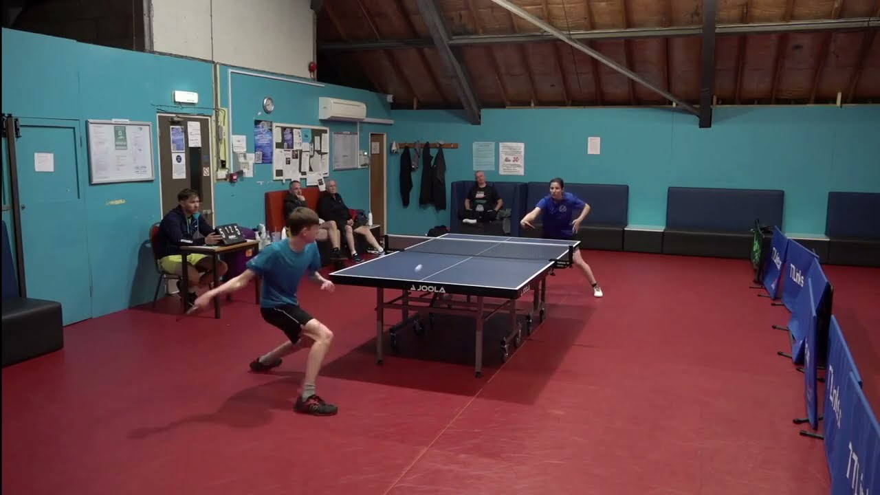 Conor Douglas vs Chiara Biquet - Bristol table tennis league match