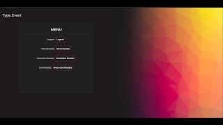 Information TypeEvent - Site para gerenciamento de eventos Update