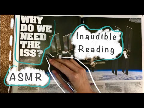 🤍 ASMR - Inaudible Whispered Reading of a Technology Magazine - Mouth Sounds and Lot's of Tracing!