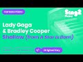 Shallow Piano Karaoke Instrumental Lady Gaga & Bradley Cooper