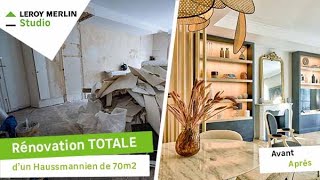 Rénovation totale d'un appartement Haussmannien de 70m²  ✨