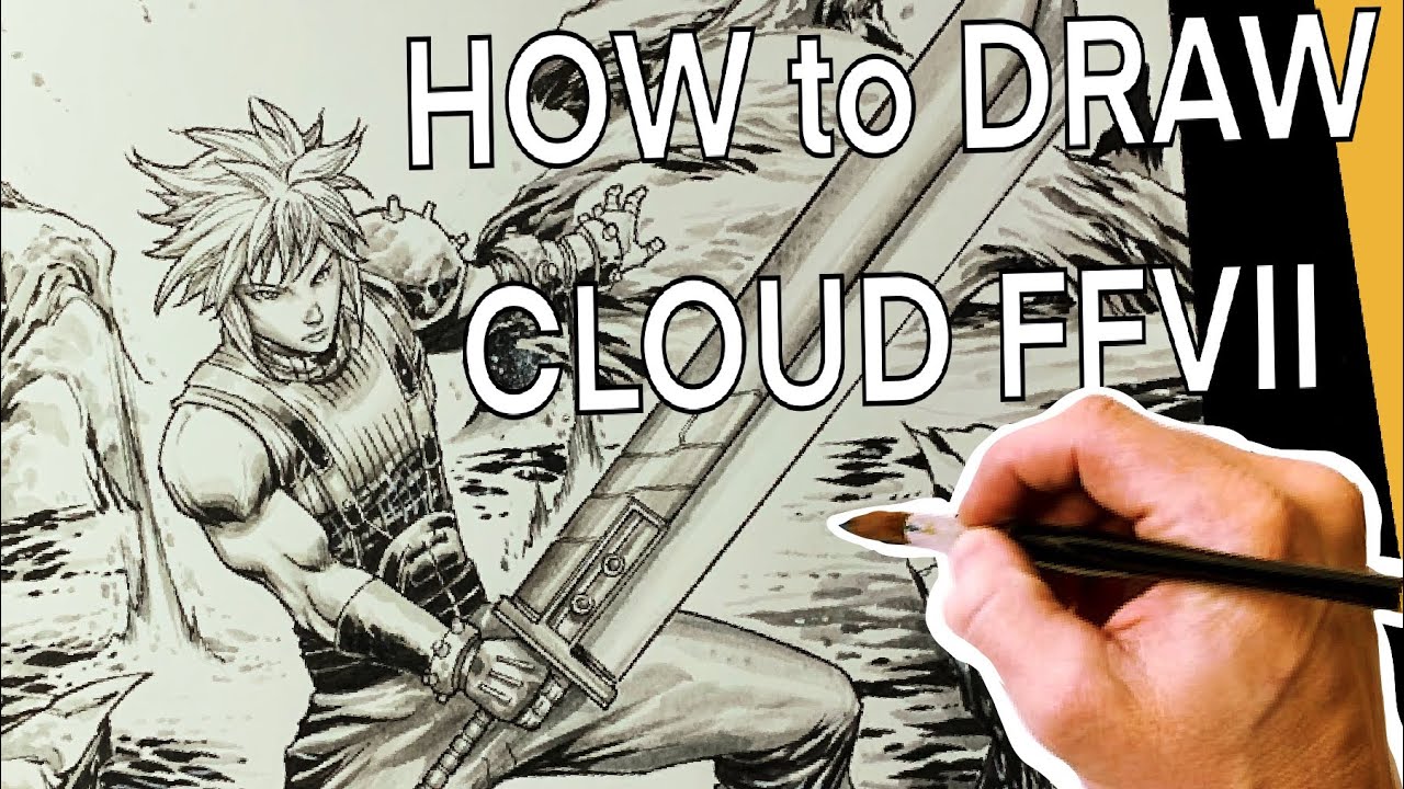 HOW TO DRAW CLOUD of FINAL FANTASY VII