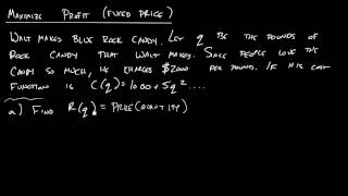Section 4.4 - Introduction to Maximizing Revenue and Profit
