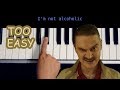 LITTLE BIG — I'M OK (one finger easy piano tutorial + lyrics)