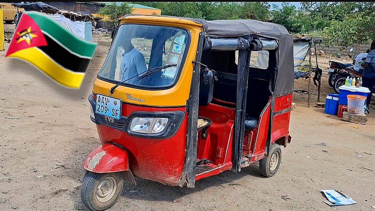 PREÇOS DE TXOPELAS ou TUK TUK, uma MOTO de Três RODAS em Moçambique_África 🇲🇿