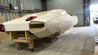 Building a Lamborghini fibreglass body buck at home part 4