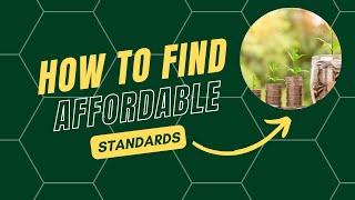 Affordable Standards - Totally Legal!