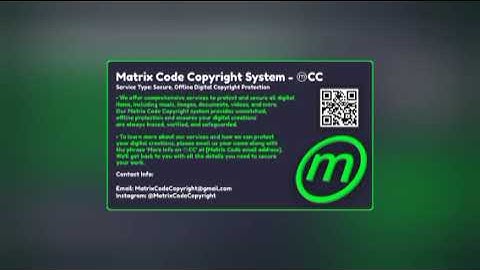 Copyright AI images with #Matrixcodecopyright - ⓜCC!
