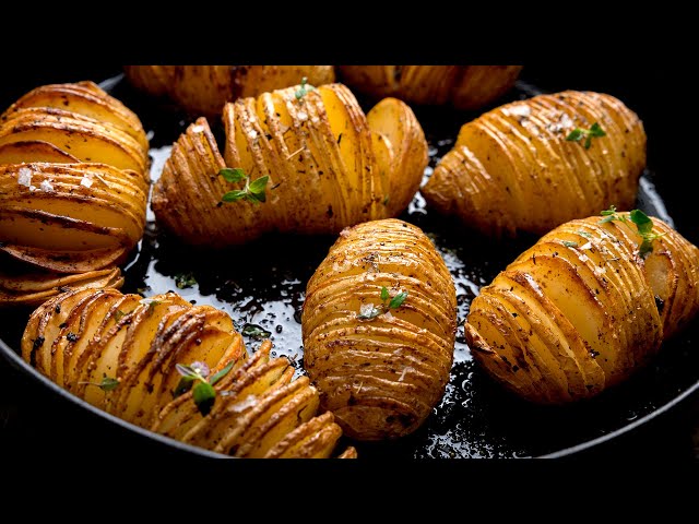 Grilled Mini Hasselback Potatoes - Girls Can Grill