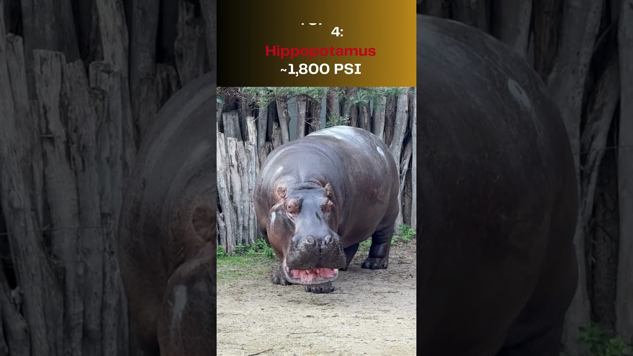 Top 10 Animals with  the Strongest Bite Force !