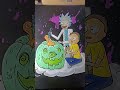 Halloween Rick &amp; Morty #shorts #drawing #rickandmorty #acrylicpainting #halloween