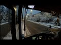 Cab view. Особенности утреннего старта зимой на автобусном маршруте.