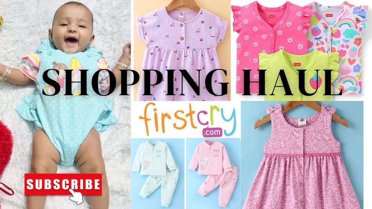 Firstcry Baby Shopping Haul ll Krisha’s First TryOn Haul 