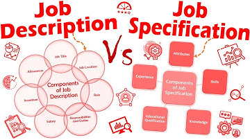 Differences between Job Description and Job Specification.