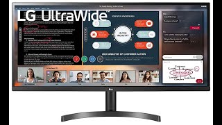 LG Ultrawide 34 Inch WFHD 2560 x 1080 IPS Display  HDR 10, AMD Free Multitasking and Gaming Monitor