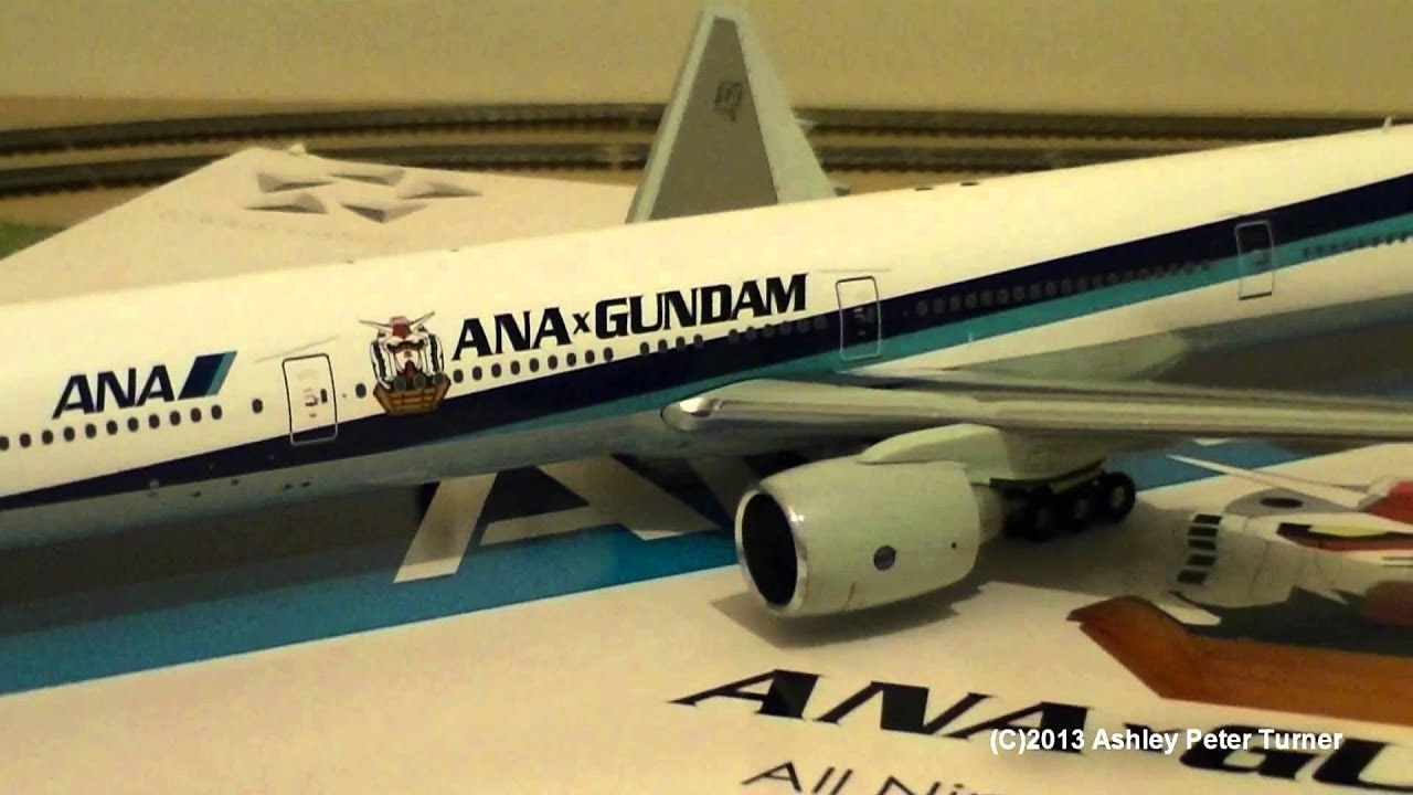 JC Wings Boeing 777-300ER Aircraft All Nippon Airways (ANA GUNDAM) JA755J  (1:200 Scale) Review HD