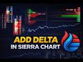 How to Add Delta in Sierra Chart (Bar Delta, CVD &amp; Delta Profiles)
