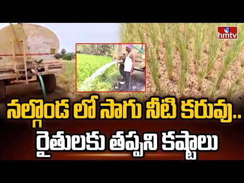 నల్గొండ లో సాగు నీటి కరువు.. రైతులకు తప్పని కష్టాలు | Irrigation Water Crisis In Nalgonda | hmtv - HMTVNEWS