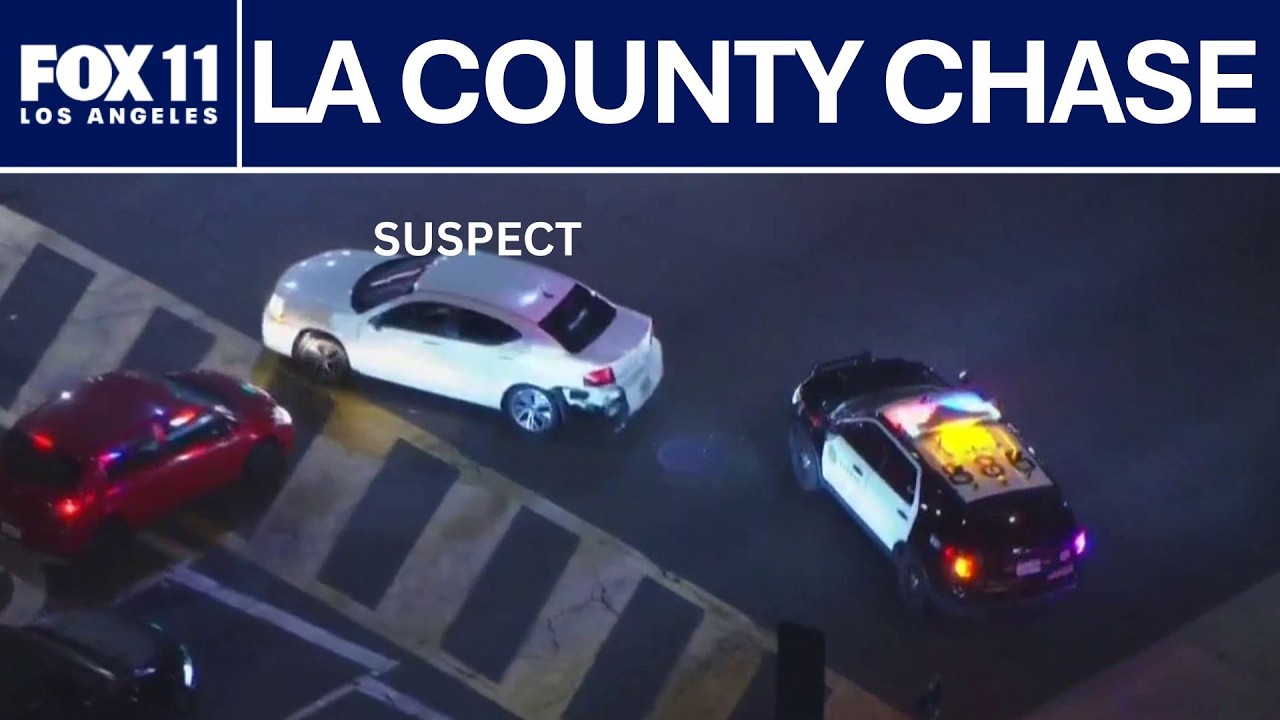 Police chase in Los Angeles County - YouTube