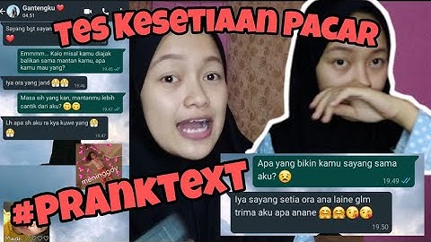 PRANK CHAT #1 || TES KESETIAAN PACAR AKU ❤️ #prankchat