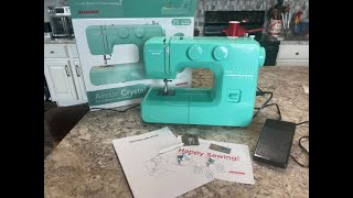 Opening Box & Overview of Janome Arctic Crystal Sewing Machine 311