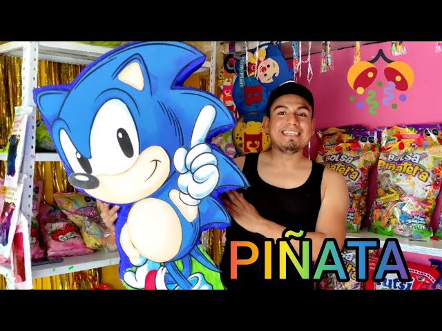 Como hacer una PIÑATA de SONIC ! Fácil Y RAPIDO #DIY #SONIC #sonicmovie 