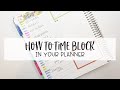 How To Time Block In Your Planner + Prioritize Tasks | Planning Inspired