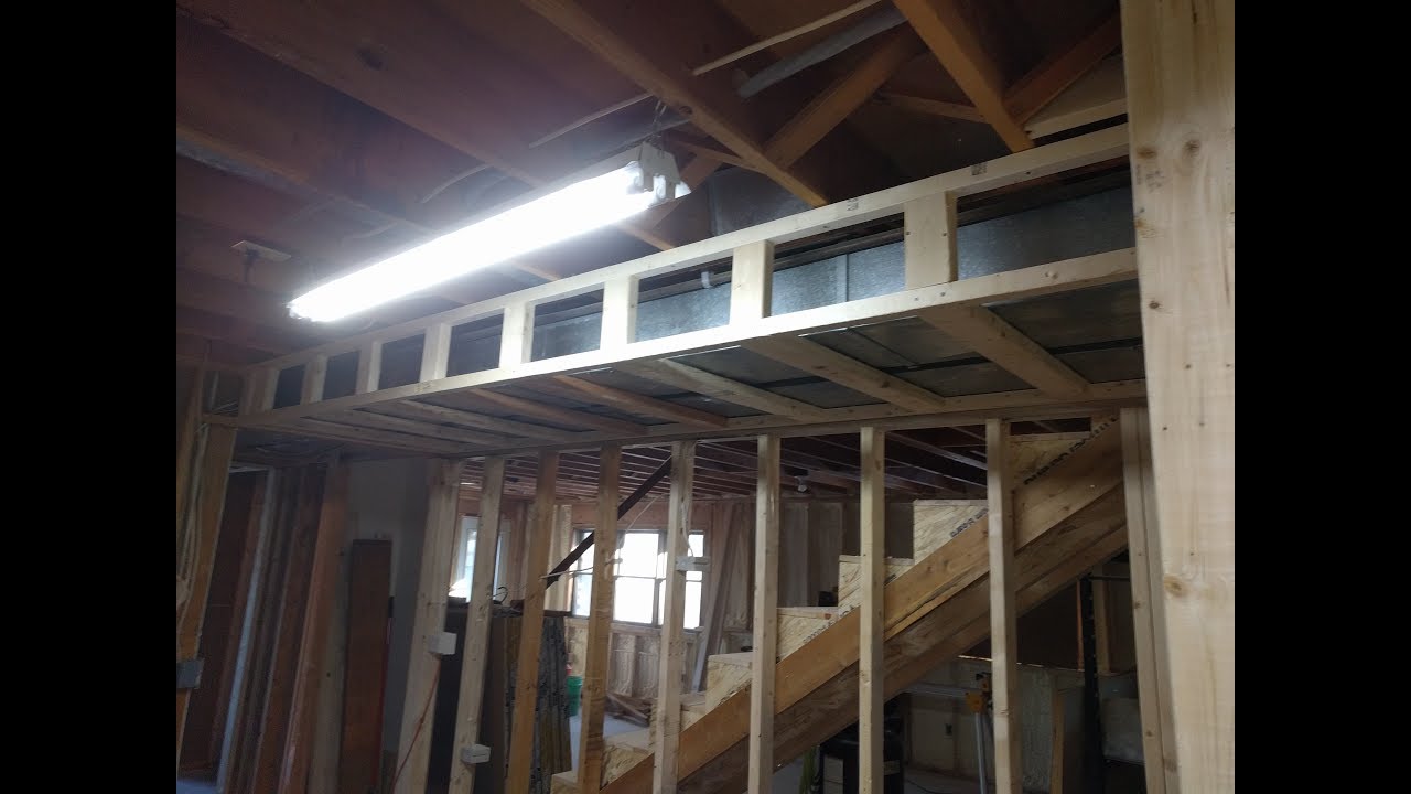 Heat duct soffit and basement framing 20181215 YouTube