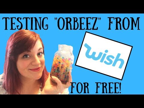WISH REVIEW! FREE ORBEEZ FROM WISH! WATER BEADS KNOCK OFF!
