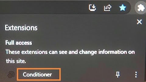 Conditioner Chrome extension Virus – How to Remove it