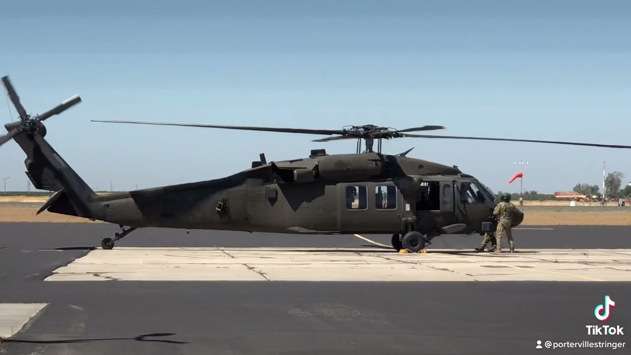 DEA Helicopter Porterville Airport